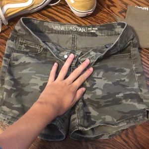 Camo Jean shorts